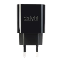 Delight hálózati adapter USB Type-C gyorstöltő fekete 55040BK