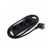 Düwi 3-as elosztó 1,4m hosszabbító fekete H05VV-F 3x1,5 mm2 12332