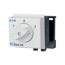 Eaton választó kapcsoló forgókaros 2P 1-0-2-állású sínre szerelhető 20A Z-DSU2-102 248875