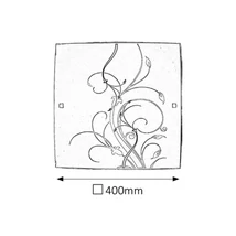 R.3693 Elina menny.400x400E27 2x60Wfekete/fehér