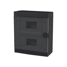 Elmark 16 (2x8) modulos lakáselosztó doboz falon kívüli fekete kiselosztó IP40 60175BL