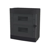 Elmark 24 (2x12) modulos lakáselosztó doboz falon kívüli fekete kiselosztó IP40 60245BL