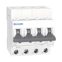Elmark kismegszakító PV rendszerekhez DC 4P C 6A 6kA 1000V MCB DC64 41564