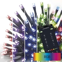 Emos GoSmart LED RGB karácsonyi fényfüzér kültéri és beltéri 24 m időzítős wifivel D4ZR04