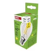 Emos LED izzó filament kisgömb E14 5,9W 806lm 4000K ZF1D43