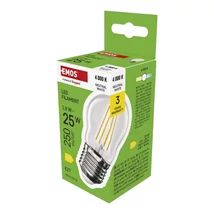 Emos LED izzó filament kisgömb E27 1,8W 250lm 4000K ZF6D03