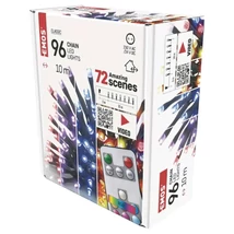 Emos LED RGB karácsonyi fényfüzér kültéri és beltéri 10 m távirányítóval időzítős D4AA02