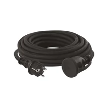 Emos lengő hosszabbító gumikábellel 10m fekete H07RN-F3G IP44 P01810