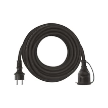 Emos lengő hosszabbító gumikábellel 10m fekete H07RN-F3G IP44 P01810