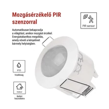 Emos süllyesztett mozgásérzékelő (PIR) fehér 360° 3m IP20 GS12111