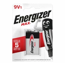 Energizer Max alkáli 9V elem 1db/bliszter