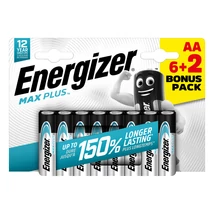 Energizer Max Plus alkáli ceruza elem AA 6+2db/bliszter