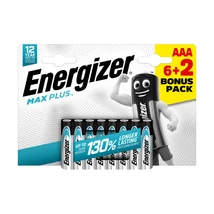 Energizer Max Plus alkáli ceruza elem AAA 6+2db/bliszter