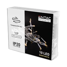 Entac karácsonyi fényfüzér beltéri 1,3m 10 LED meleg fehér IP20 ECL-10WW