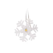 Entac karácsonyi fényfüzér beltéri 1,3m hópehely 10 LED meleg fehér IP20 ECL-PSF2-10WW