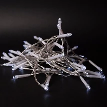 Entac karácsonyi fényfüzér időzítővel 4m 48 LED hideg fehér IP44 ECL-48CW-T