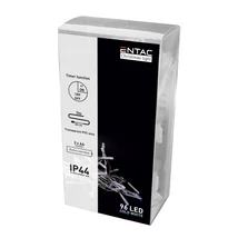 Entac karácsonyi fényfüzér időzítővel 7m 96 LED hideg fehér IP44 ECL-96CW-T