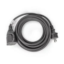 Entac lengő hosszabbító gumikábellel 10m fekete H05RR-F 3x1,5mm2 IP44 ESEC44G-10