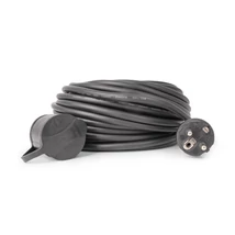 Entac lengő hosszabbító gumikábellel 30m fekete H05RR-F 3x1,5mm2 IP44 ESEC44G-30