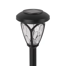 Entac napelemes kerti szolár lámpa leszúrható fekete 400mm RGB LED IP44 EGSL-P1LH40RGB-PDQ