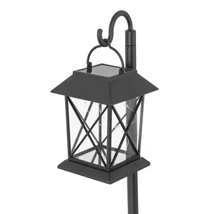 Entac napelemes kerti szolár lámpa leszúrható fekete 425mm 8 LED IP44 EGSL-P8LM-42.5