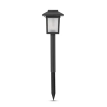Entac napelemes kerti szolár lámpa leszúrható fekete láng effekttel 325mm 10 LED IP44 EGSL-P10LF-32.5