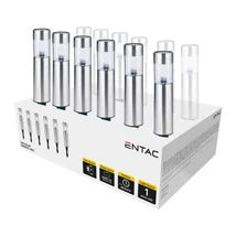 Entac napelemes kerti szolár lámpa leszúrható króm 300mm 1 LED IP44 EGSL-SS1LT30-PDQ