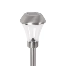 Entac napelemes kerti szolár lámpa leszúrható króm 400mm 1 LED IP44 EGSL-SS1LF40-PDQ