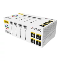 Entac napelemes kerti szolár lámpa leszúrható króm kristály forma 300mm RGB LED IP44 EGSL-SS1LCR30RGB