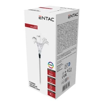 Entac napelemes kerti szolár lámpa leszúrható króm liliom 34cm RGB LED IP44 EGSL-SS1LF80