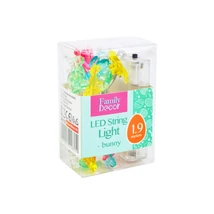 Family húsvéti dekoráció LED fényfüzér nyuszi 2m 20 LED 2xAA 58923C 