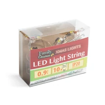 Family LED fényfüzér hóember 10 LED 1,2 m meleg fehér 2xAA 58920