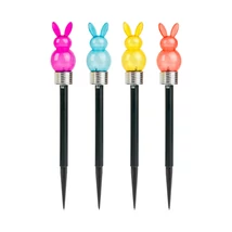 Leszúrható szolár lámpa - nyuszi - 1 fehér LED - 5,5 x 38,5 cm