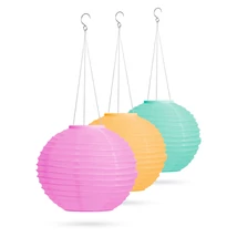 Szolár lampion - 3 színben - hidegfehér LED - 28 cm 11399H