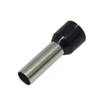 GMV érvéghüvely szigetelt 6mm2 fekete 18mm 100db/csomag GME6018