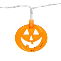 Halloween LED-es fényfüzér tök 10 LED 2xAA 1,35m 56533A