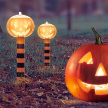 Halloween LED-es szolár lámpa töklámpás 11374C