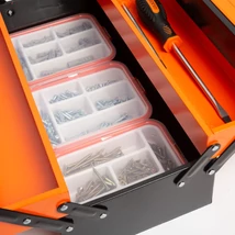 Fém szerszámosláda - szétnyitható - 430 x 210 x 200 mm 10948