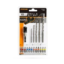 Fúrószár és bitfej készlet - 18 db-os 11003