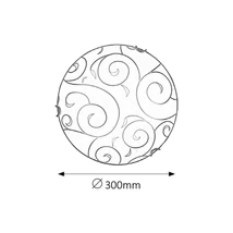 R.3852 Harmony lux menny.D30 E27 60Wkróm/fehér