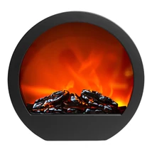 Kandalló LED-es lánghatással elemes/hálózati 35x12x38 cm BW2013