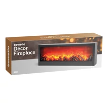 Kandalló LED-es lánghatással elemes/USB-s 60x10x20 cm BW2015