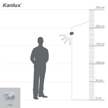 Kanlux ALER mini-w mozgásérzékelő 140°/45°PIR 23450