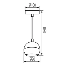 Kanlux GALOBA C W függeszték 1xGU10 fehér 33682