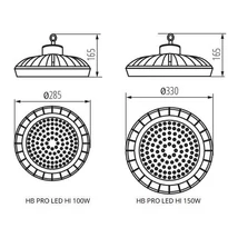 Kanlux HB PRO LED HI ipari csarnokvilágító lámpa 100W 4000K term fehér 14000