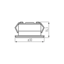 Kanlux IMBER LED dekorációs lámpa alumínium 1W 4000K 40lm 12V IP65 23520