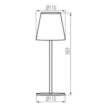 Kanlux Inita LED asztali lámpa zöld 3000K 1,2W 36320
