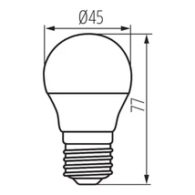 Kanlux IQ-LED izzó E27 3,4W 470lm 2700K G45 36691