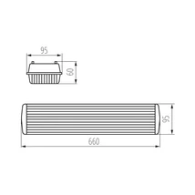 Kanlux LED fénycső armatúra 2x60 cm IP65 DICHT 4LED PI 31322