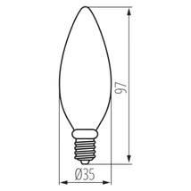 Kanlux LED izzó gyertya E14 4,5W 2700K 470lm C35 XLED 29620